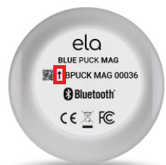 Arrow position on the Blue Puck MAG tag